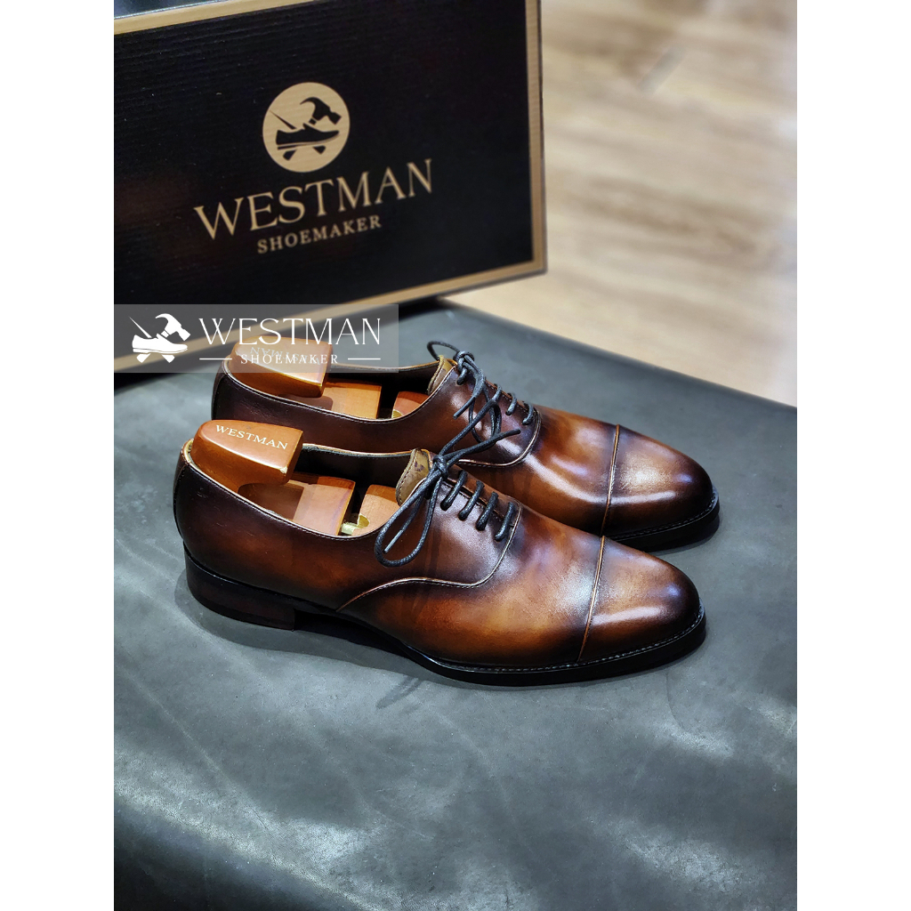 Giày Nam Oxford Captoe Da Thật WESTMAN W0001MN Cao Cấp