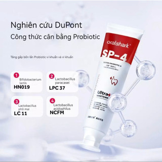 Kem đánh răng trắng răng Oralshark 120g