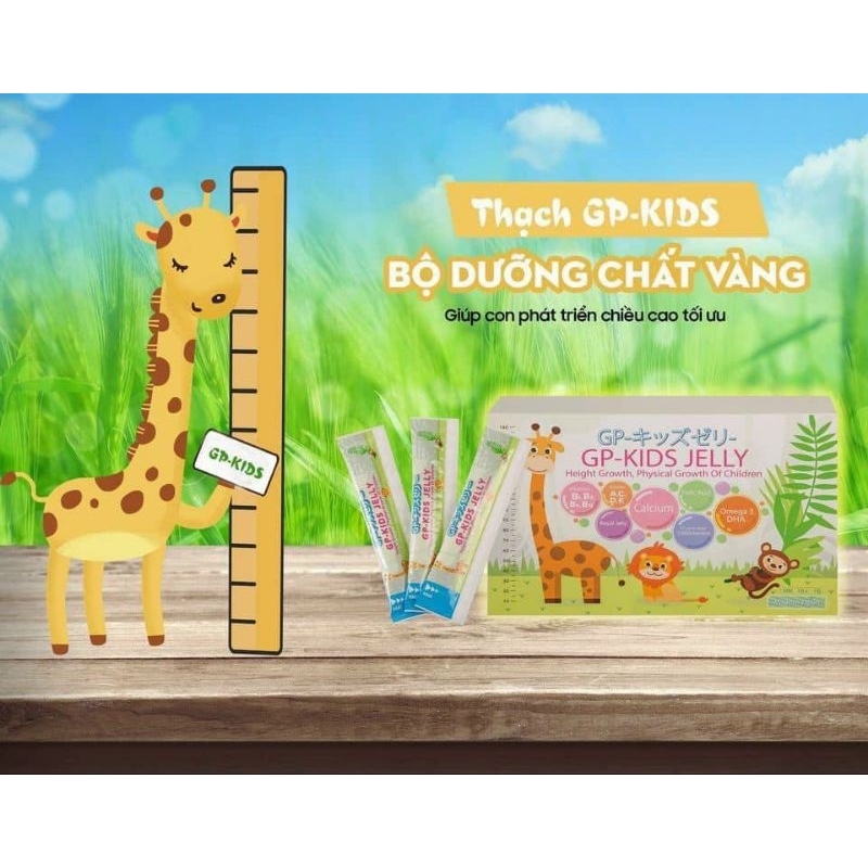 Lẻ 1 gói thạch tăng chiều cao Nhật Bản Gb Kids Jelly cho bé