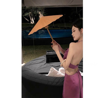 Set áo crop cổ yếm ngực đổ hở lưng chân váy dáng dài buộc eo cut out dây đính đá
