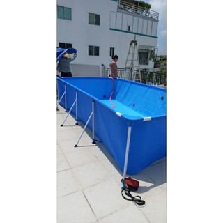Bể bơi lắp ghép cho bé 4mx2.11mx81cm
