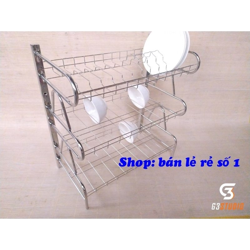 Trạn bát, kệ bát inox treo tường sáng bóng bền bỉ theo thời gian