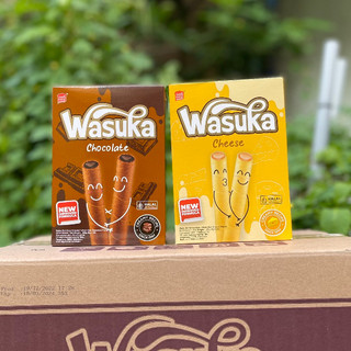 Bánh Quế Wasuka Premium Rolled Wafer Vị Chocolate, Phô Mai