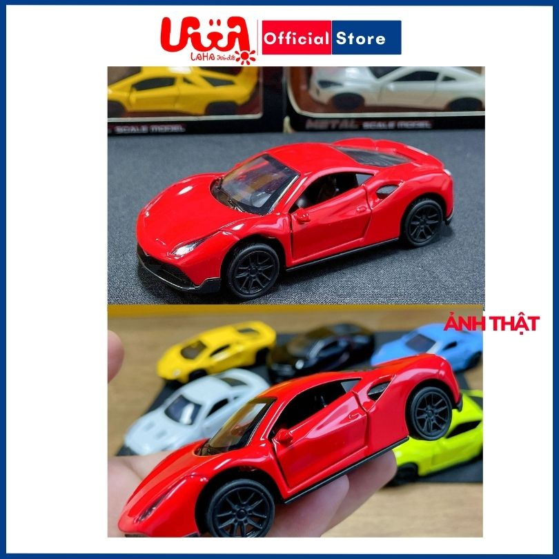 Xe ô tô Ferrari mô hình hợp kim chạy đà quà tặng đồ chơi trưng bày LAHAKIDS