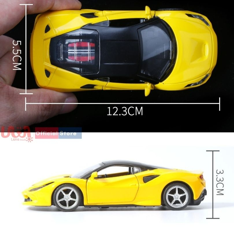 Xe ô tô Ferrari mô hình hợp kim chạy đà quà tặng đồ chơi trưng bày LAHAKIDS