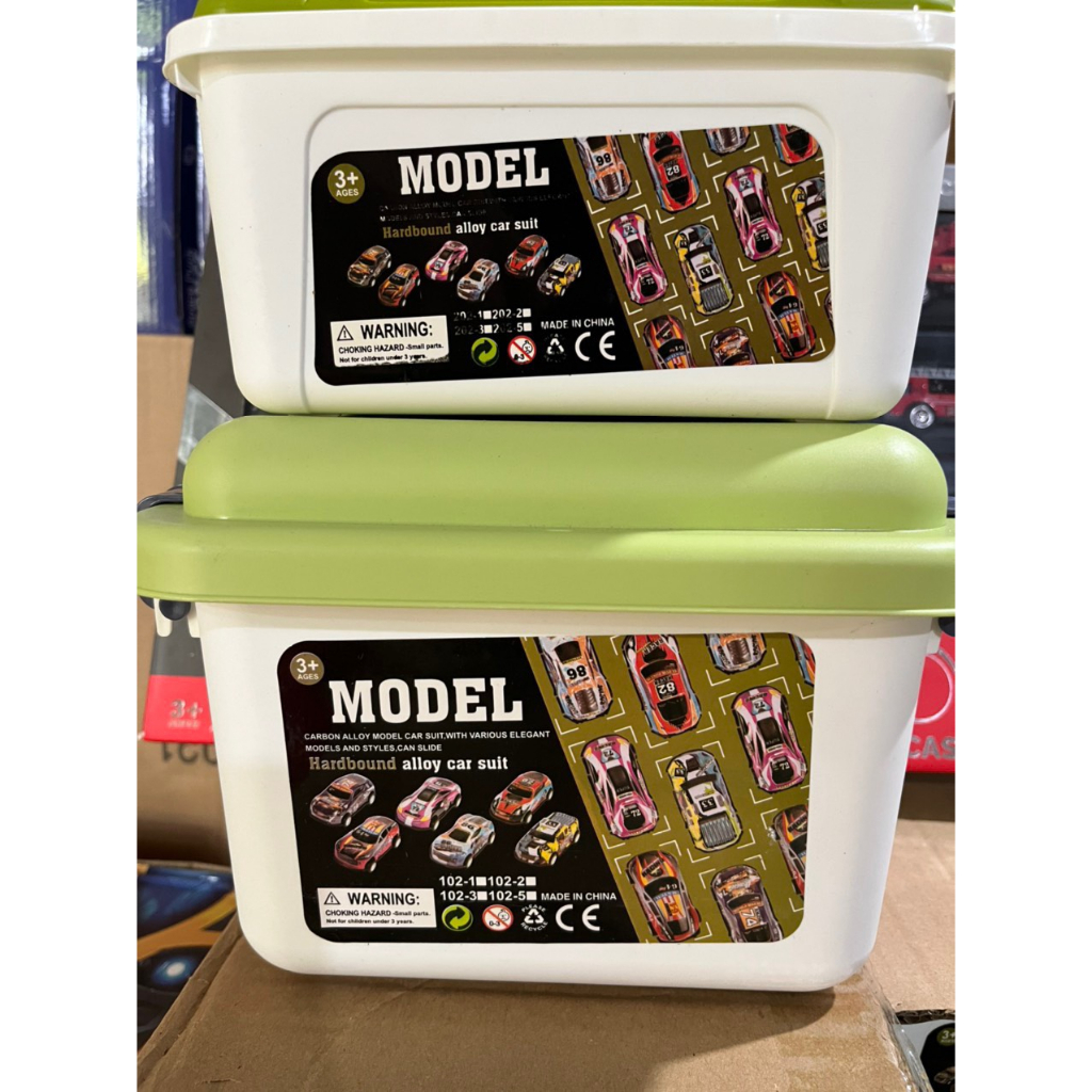 Hộp 30 Xe Ô Tô Đồ Chơi Hợp Kim Chạy Thều Nhiều Màu Sắc Cho Bé LAHAKIDS