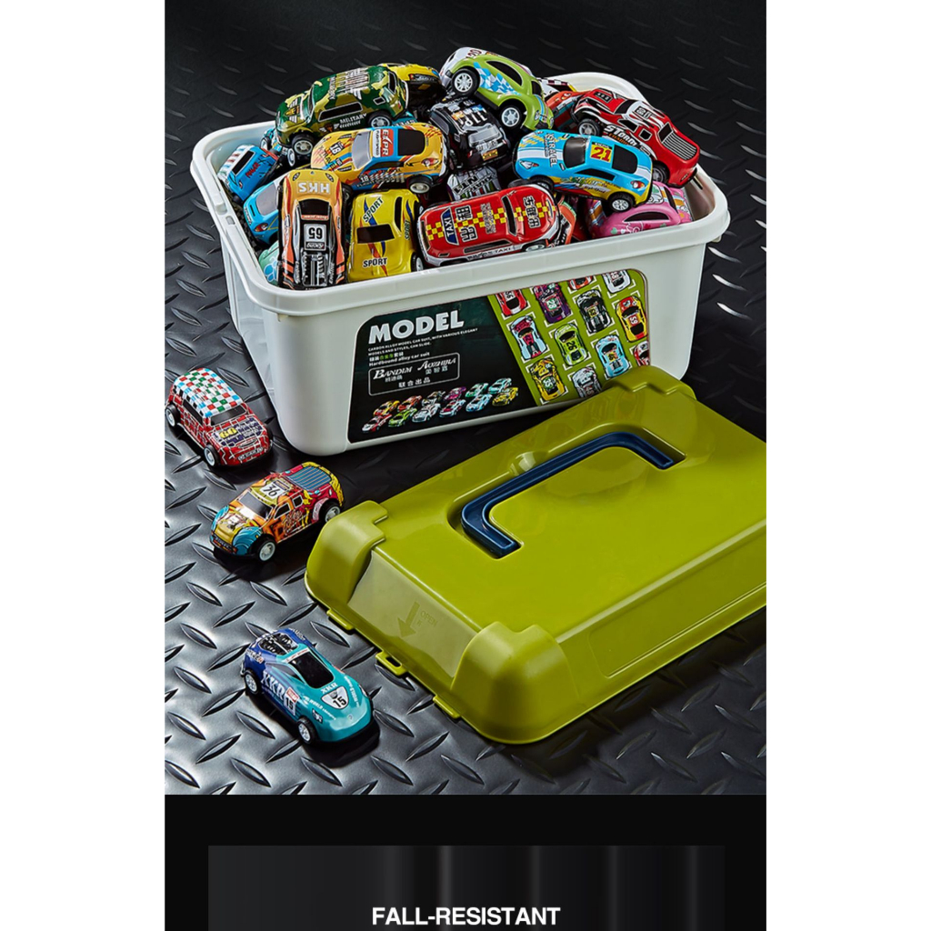 Hộp 30 Xe Ô Tô Đồ Chơi Hợp Kim Chạy Thều Nhiều Màu Sắc Cho Bé LAHAKIDS