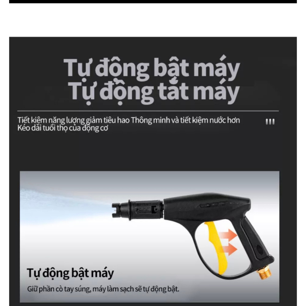Máy rửa xe S6 giá rẻ Model 2021 Có mã QR CODE