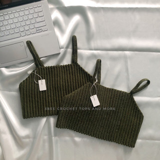 Áo len Basic Top 2 dây hàng handmade