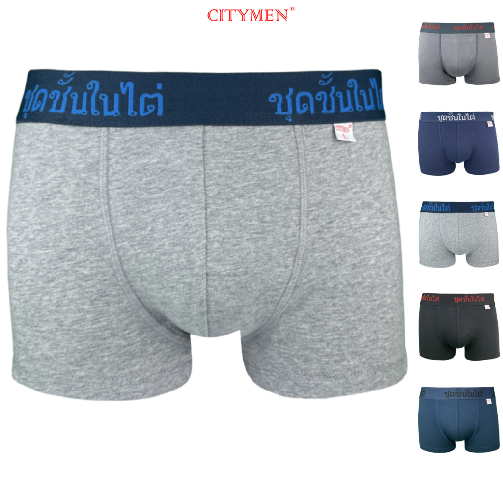 Combo 4 Quần Sịp Nam Boxer Lưng Thái Hiệu CITYMEN Vải Cotton Co Dãn 4 Chiều Cao Cấp, Sịp Nam - CTSP-THAIBC