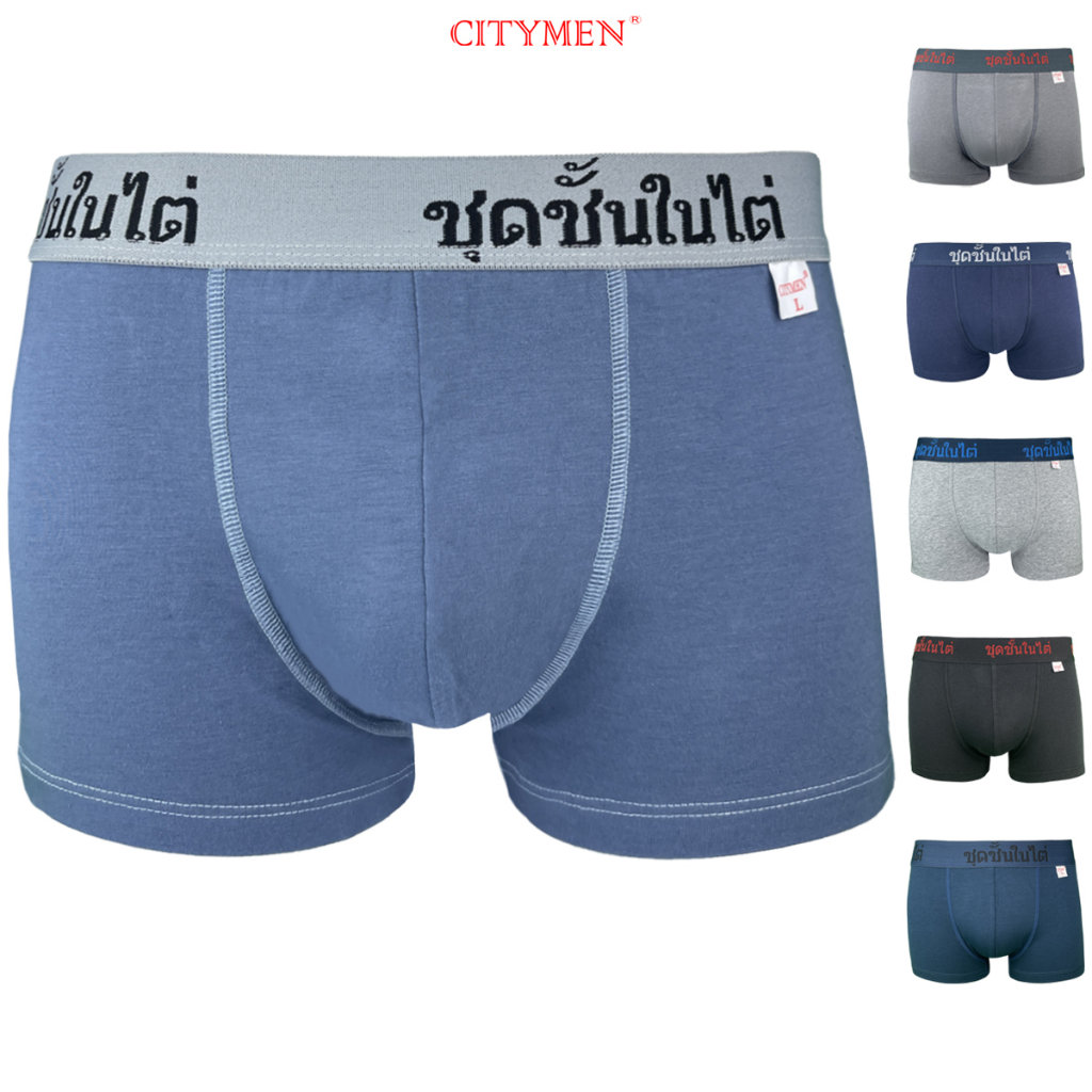 Combo 4 Quần Sịp Nam Boxer Lưng Thái Hiệu CITYMEN Vải Cotton Co Dãn 4 Chiều Cao Cấp, Sịp Nam - CTSP-THAIBC