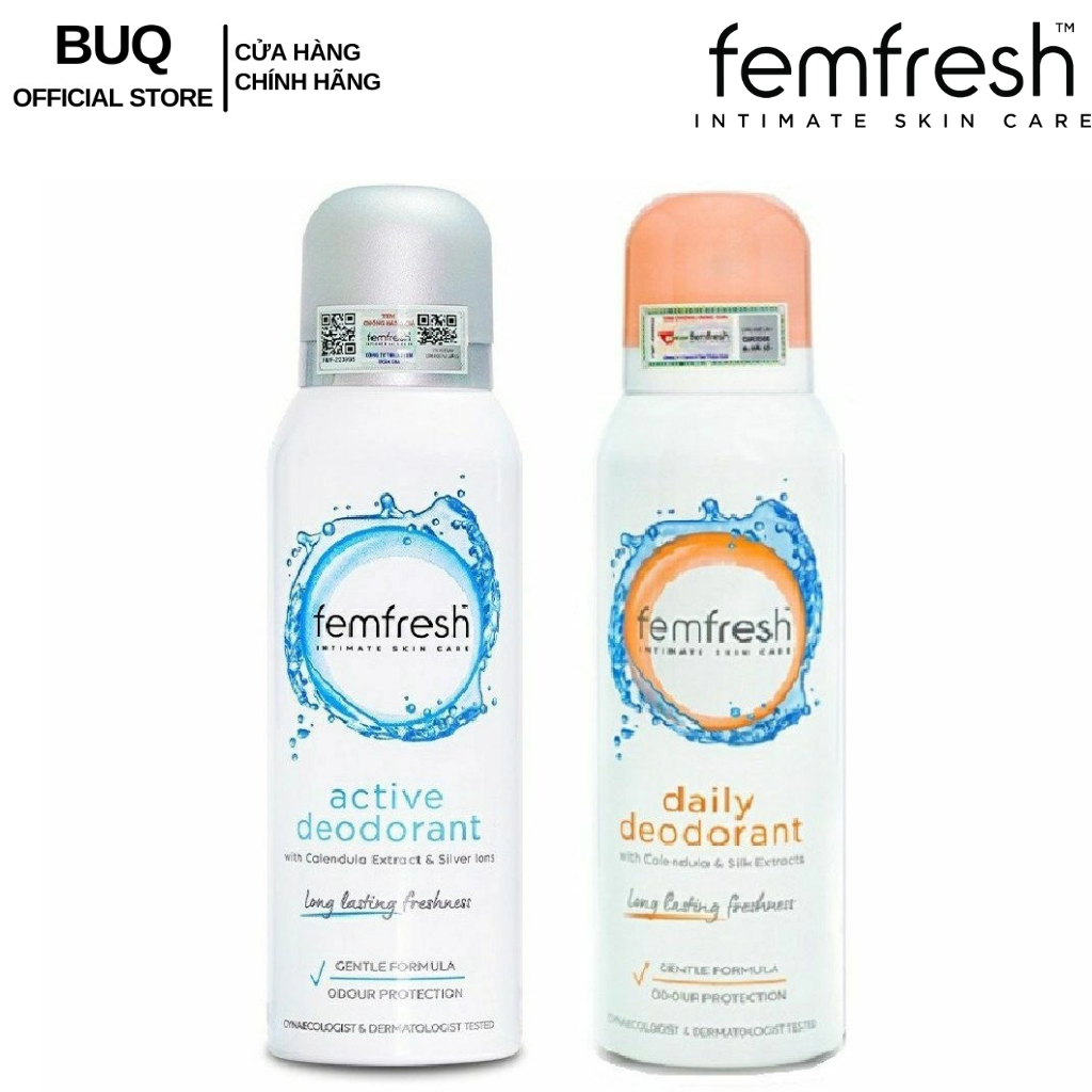Xịt khử mùi thơm mát vùng kín FEMFRESH 125ml freshness deodorant spray