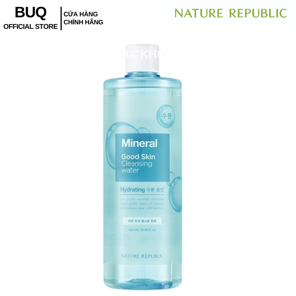 Nước Tẩy Trang Nature Republic Từ Khoáng Chất Good Skin Mineral Cleansing Water 500ml