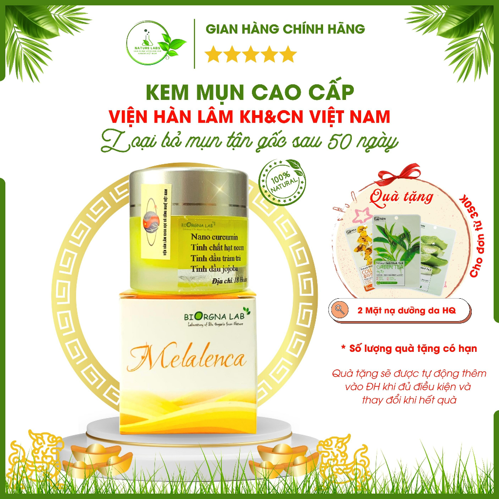 Kem giảm mụn, loại bỏ mụn, dưỡng da an toàn từ thiên nhiên Melalenca Viện Hàn lâm KH&CN Việt Nam Nature Labs