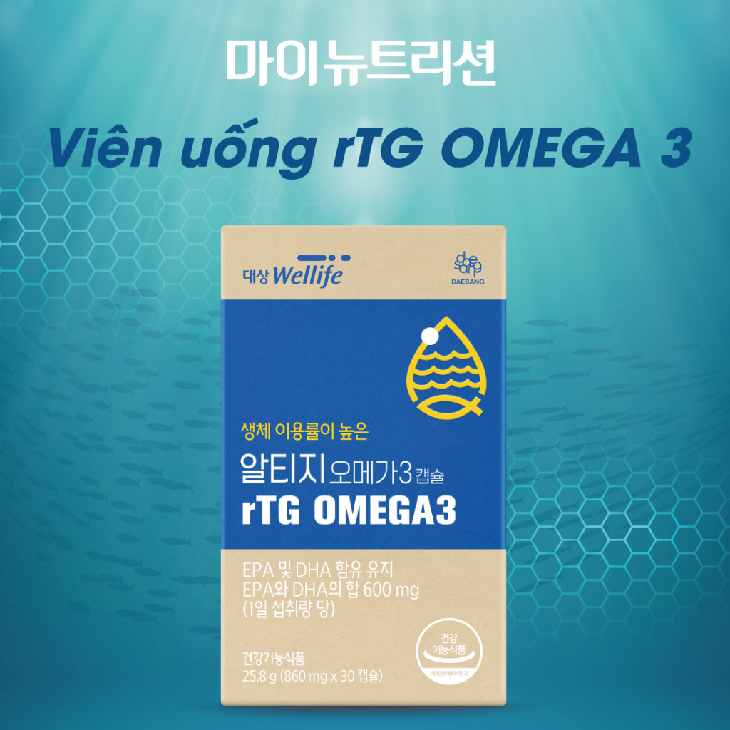 Viên Uống My Nutrition RTG Omega 3 Hộp 30 Viên - K2V Shop