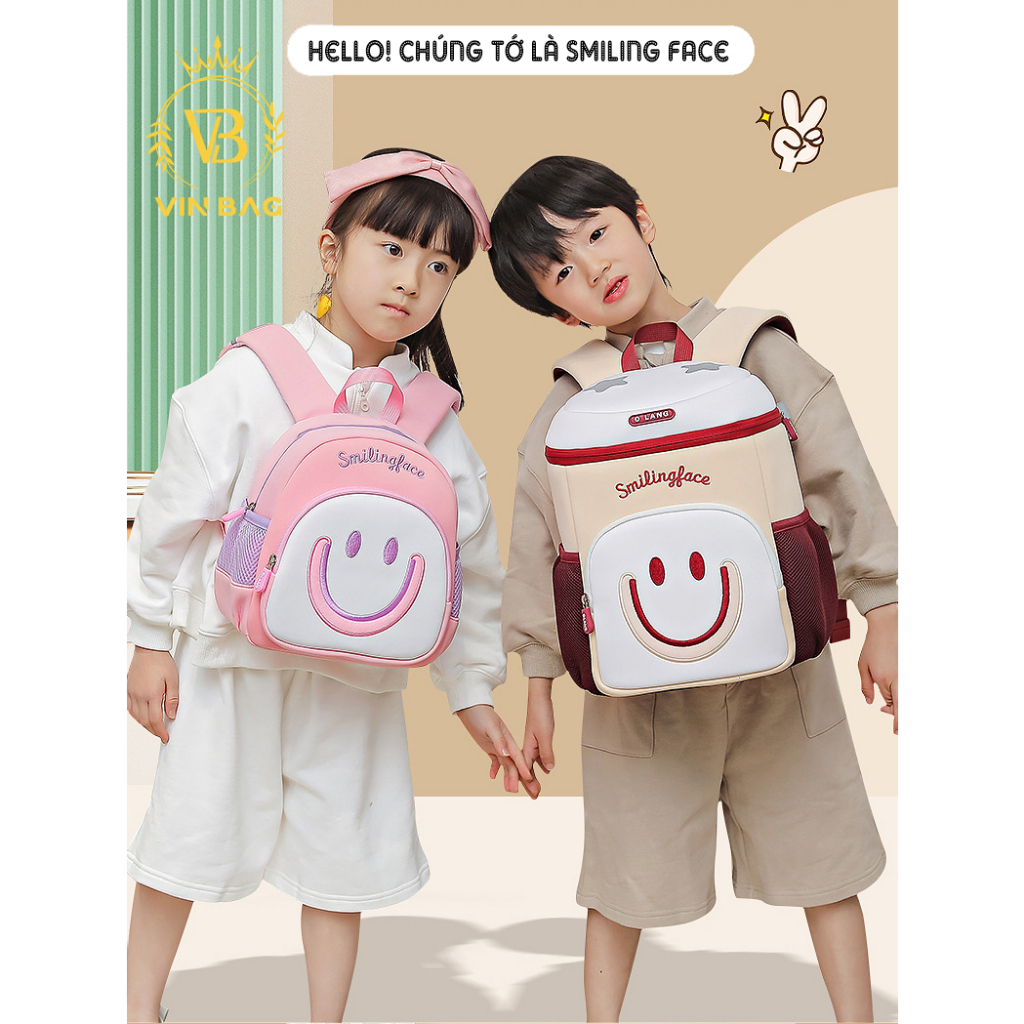 Balo cho bé mầm non VINBAG mẫu mới 2023 - balo mẫu giáo siêu nhẹ hoạt hình đáng yêu cho bé gái và bé trai, mã MG05