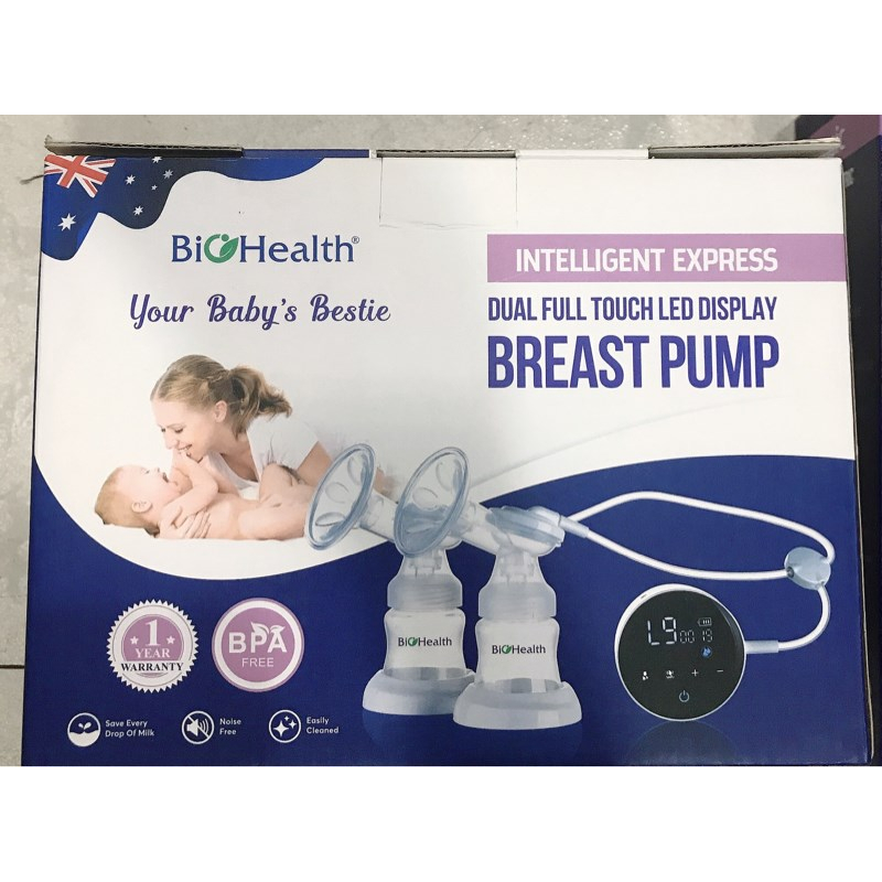 Máy hút sữa 2 bình Biohealth (Bộ)