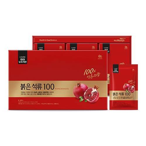 Nước Ép Lựu Đỏ 100 Red Pomegranate 50ml x 30 Gói - K2V Shop