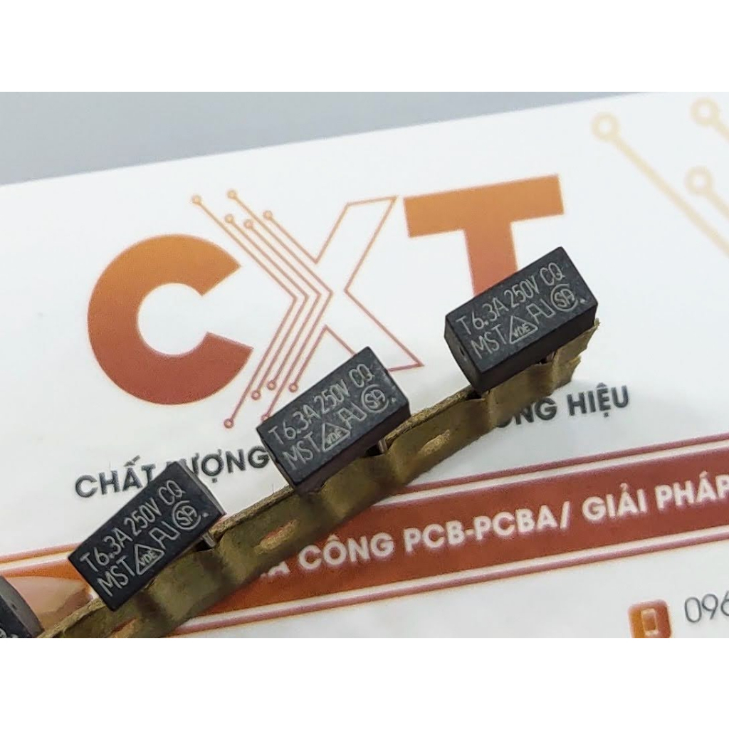 T6.3A Cầu chì hộp 8.5x4mm 6.3A 250V