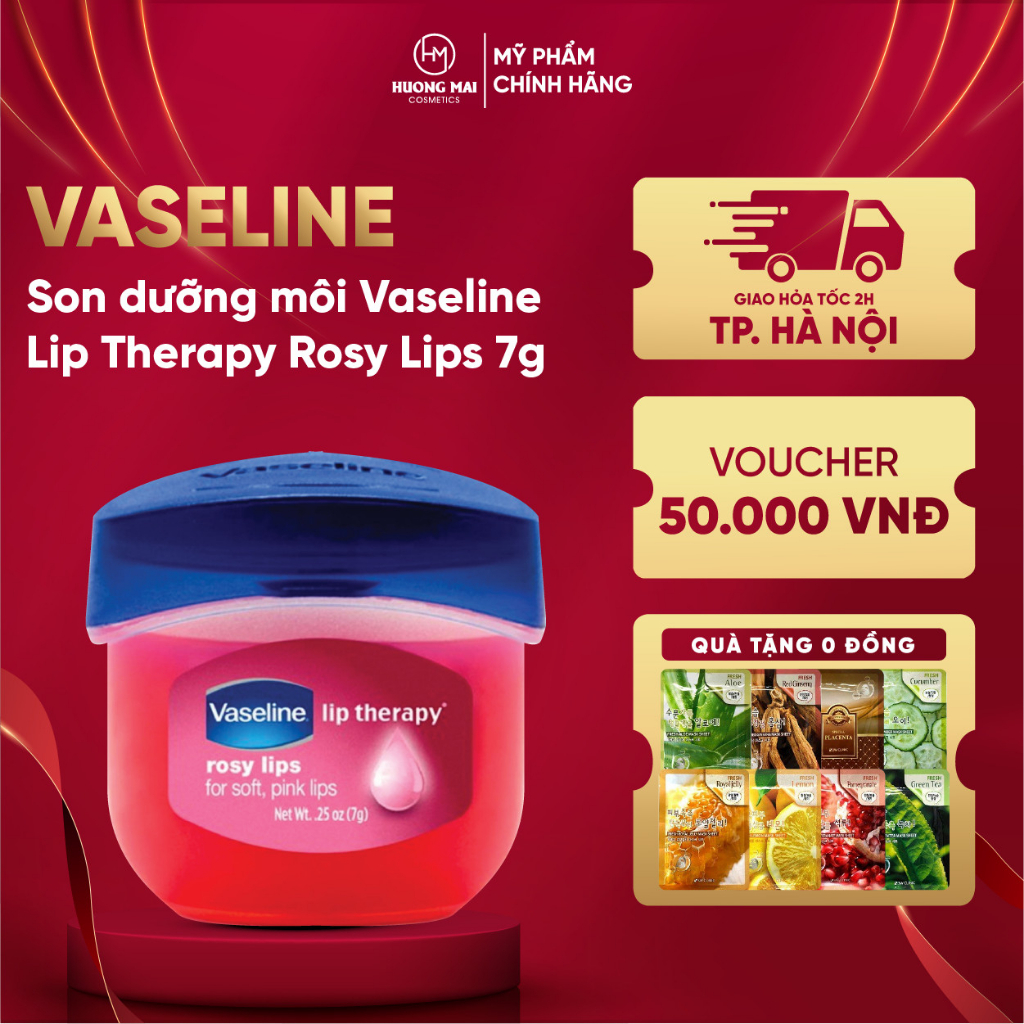 Son dưỡng môi Vaseline Lip Therapy Rosy Lips 7g
