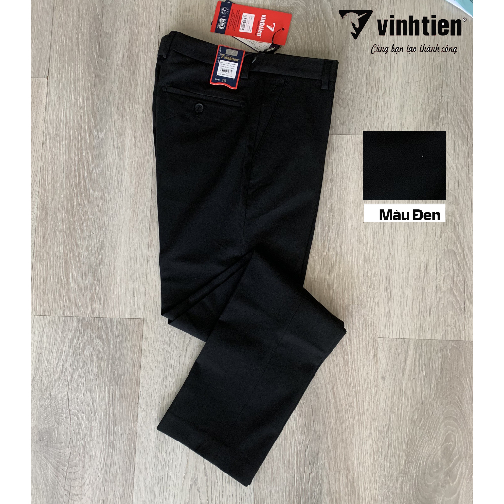 Quần Tây Thời Trang Dáng Trẻ Vĩnh Tiến Màu Đen