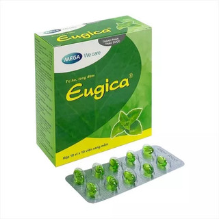 Viên ho dầu eugica xanh 1 vỉ 10 viên