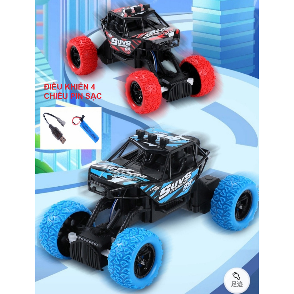 Xe Địa Hình Điều Khiển 4 CHIỀU PIN SẠC SUVS 89 Hộp Đựng To Tỉ Lệ 1:18