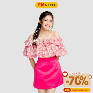 Set nữ trễ vai FM Style áo tầng kèm chân váy chữ A hàng thiết kế phù hợp mang đi tiệc đi chơi siêu sang chảnh 23043244