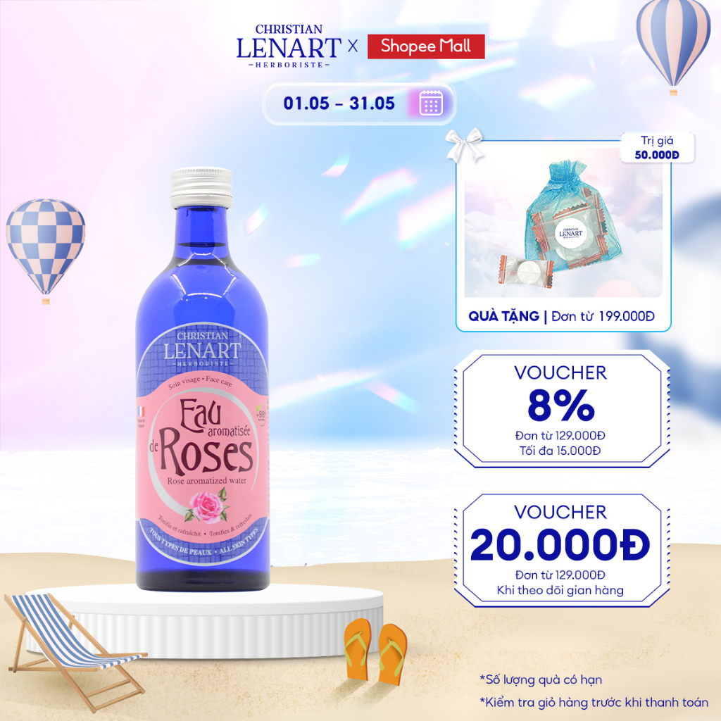 Nước Cân Bằng Ngăn Ngừa Lão Hóa Tinh Chất Hoa Hồng Christian Lenart - 100ml 200ml