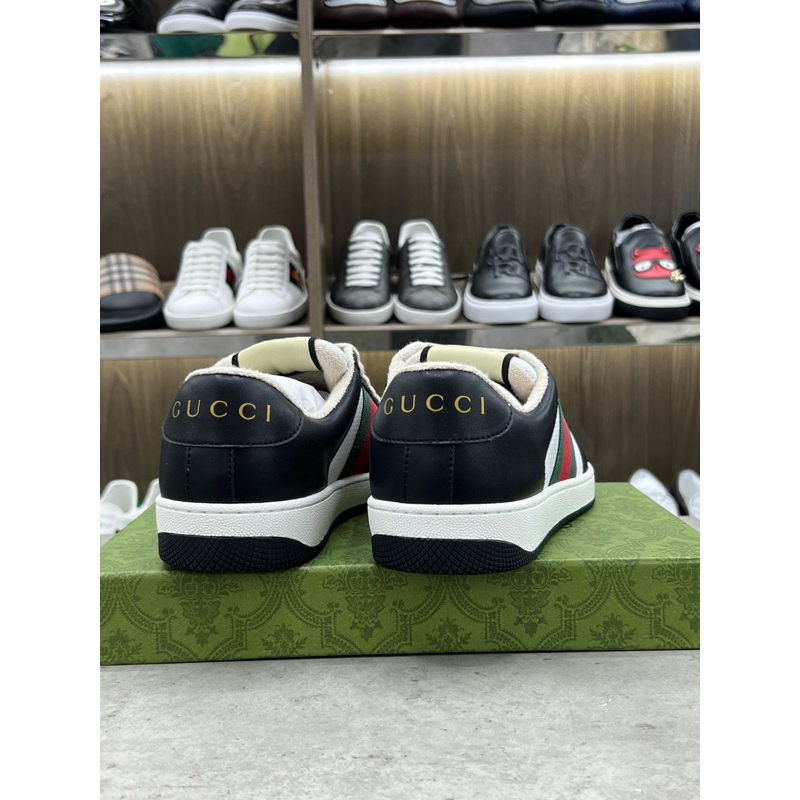 - Giày Sneaker G.ucci Screener Màu Đen Cao Cấp - Giày Sneaker Nam G.ucci