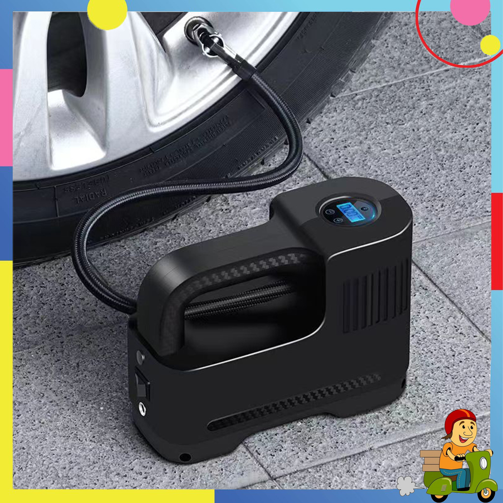 Máy Bơm Lốp Xe Không Dây, Tiết Kiệm Thời Gian Và Sức Lực, Máy Bơm Xe Máy Bằng Điện Công Suất Cao, Tự Ngắt Tiện Lợi