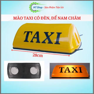 Mào TAXI màu vàng có đèn, đế nam châm