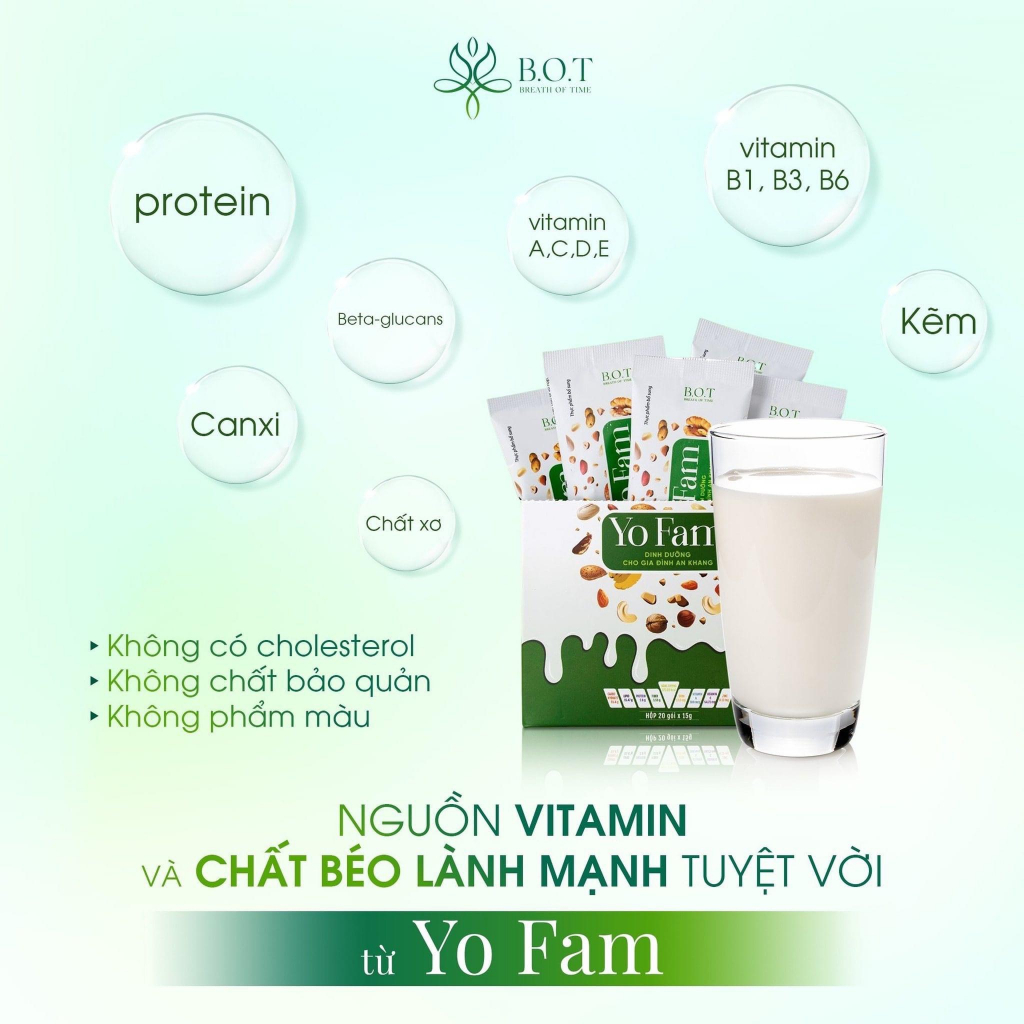 Sữa Hạt Dinh Dưỡng Yo Fam Chính Hãng Của BOT