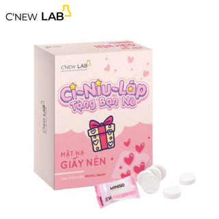 Mặt Nạ Giấy Nén C'NEW LAB Nhỏ Gọn Tiện Lợi, Làm Dịu, Cấp Ẩm Cho Da Hộp 20 Viên