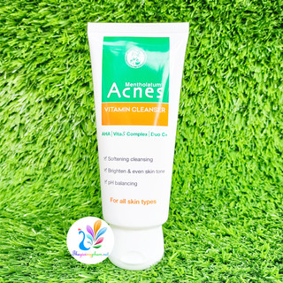 Sữa Rửa Mặt Acnes Vitamin Cleanser Sáng Da- Mờ Sẹo & Vết Thâm 100g