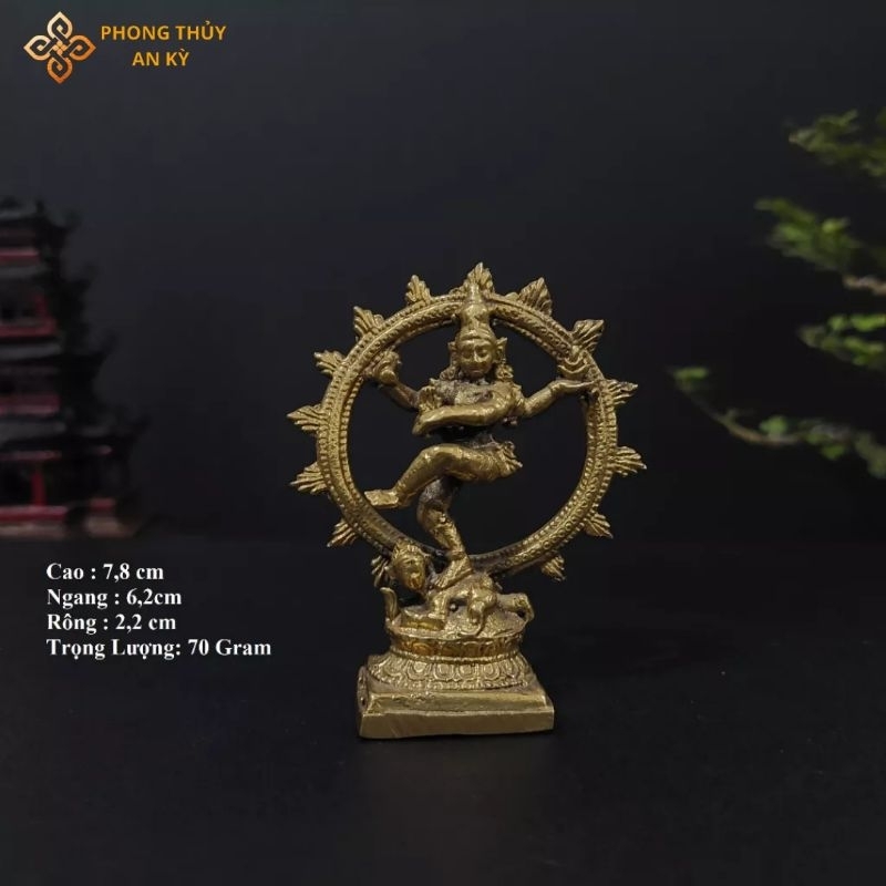 A653 - Tượng Đồng Thái Lan Thần Shiva Phong thủy An kỳ