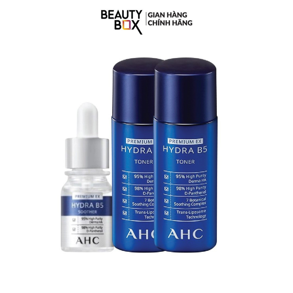 (HSD-T4/24)[Quà tặng không bán]Combo Tinh Chất Cấp Nước Và Làm Dịu Da AHC 10Ml+Nước Cân Bằng Cấp Ẩm 20Ml