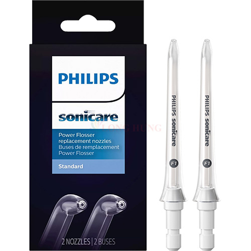 Đầu xịt thay thế máy tăm nước vệ sinh răng miệng Philips Sonicare F1 Standard nozzle HX3042/00 - Hàng chính hãng
