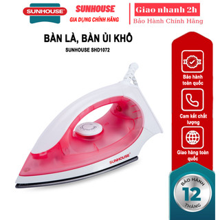 Bàn là, bàn ủi khô Sunhouse SHD1072 bảo hành chính hãng 12 tháng toàn quốc
