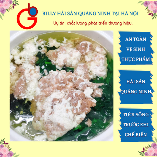 Cua đá sống xay sẵn nấu canh hải sản Vân Đồn - hải sản Quảng Ninh