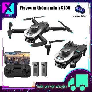 Flaycam HK824(S150) Máy Bay Không Người Lái 4K ESC Camera Kép HD Chụp Ảnh Trên Không Máy Bay Không Người Lái Gấp Mới 6 Cấp Chống Gió Động Cơ Không Chổi Than