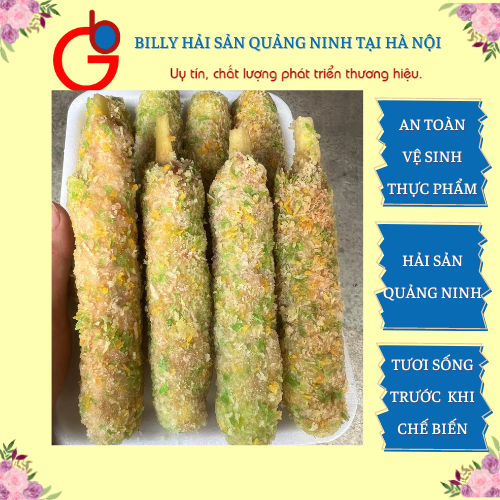 Chả tôm thịt cuốn mía, tôm tươi, thịt sạch, không bở, không bột hải sản Vân Đồn - hải sản Quảng Ninh