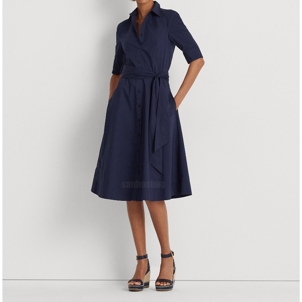 ĐẦM SƠMI R4LPH L4UREN BELTED BLEND