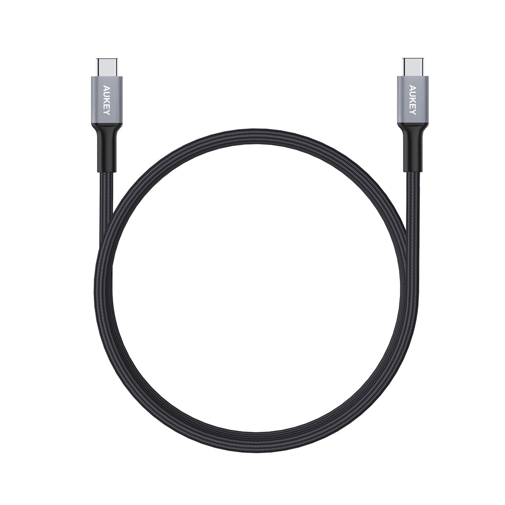 Cáp sạc AUKEY CB-CD5-BK dài 1M C to C - Hỗ trợ sạc nhanh - ĐẢM BẢO HÀNG CHÍNH HÃNG