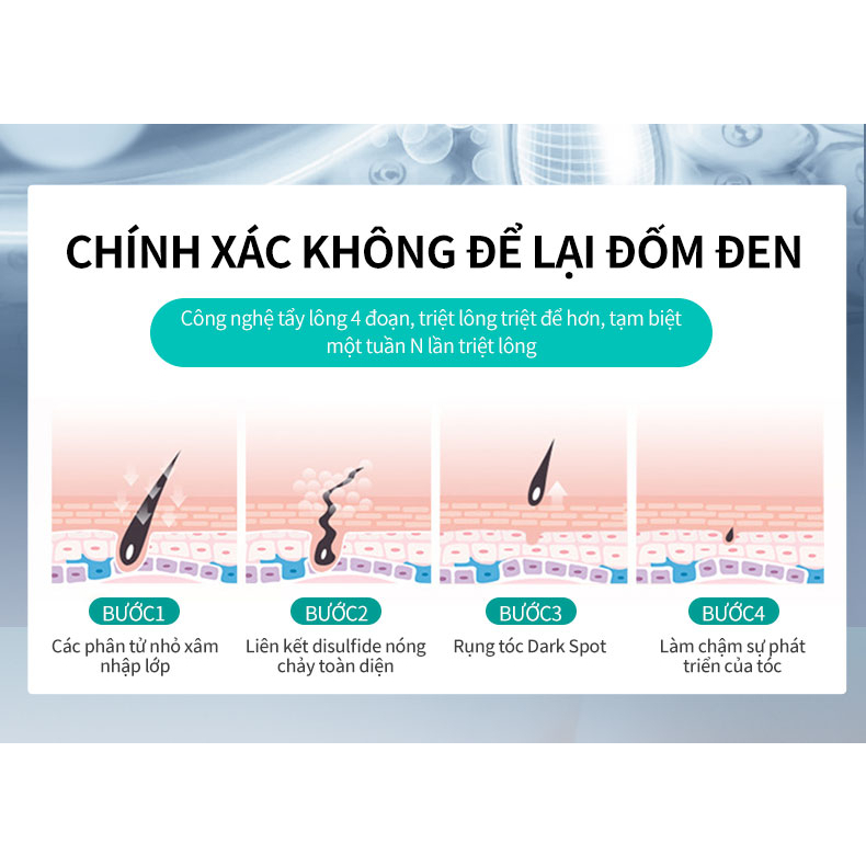 Kem Tẩy Lông An Toàn, Hiệu Quả Deleventh Depilatory Cream 60ml