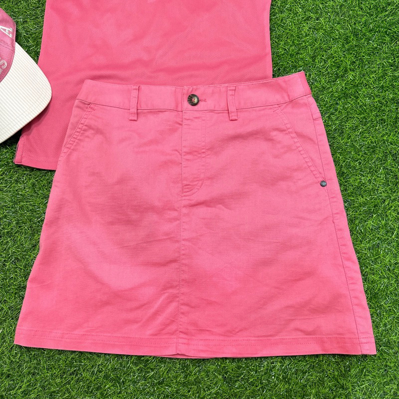 Chân váy golf nữ size S màu hồng