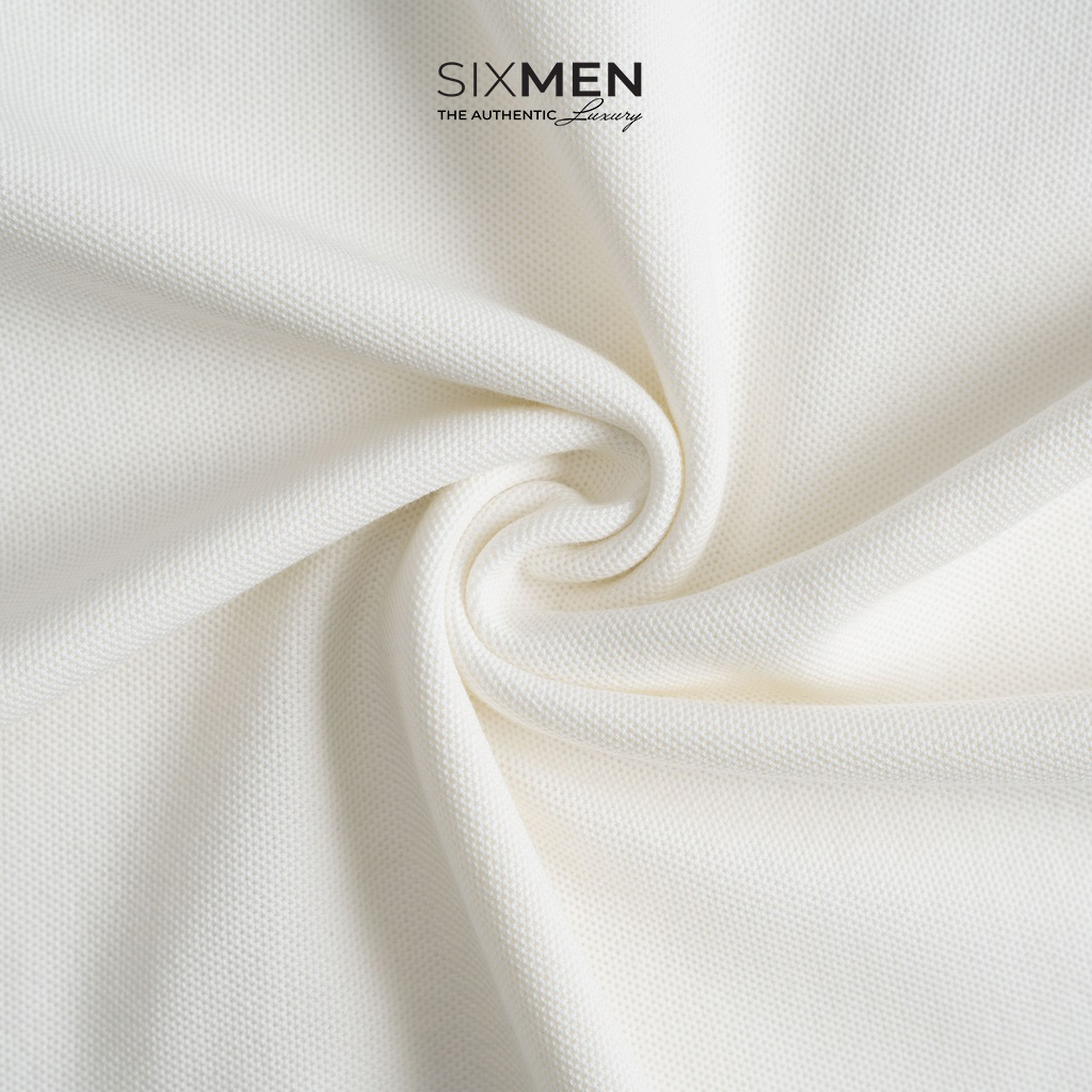 Áo thun Polo nam cao cấp có cổ bẻ SIXMEN 2RIM - Trắng sọc đỏ - vải cotton thoáng mát, thanh lịch