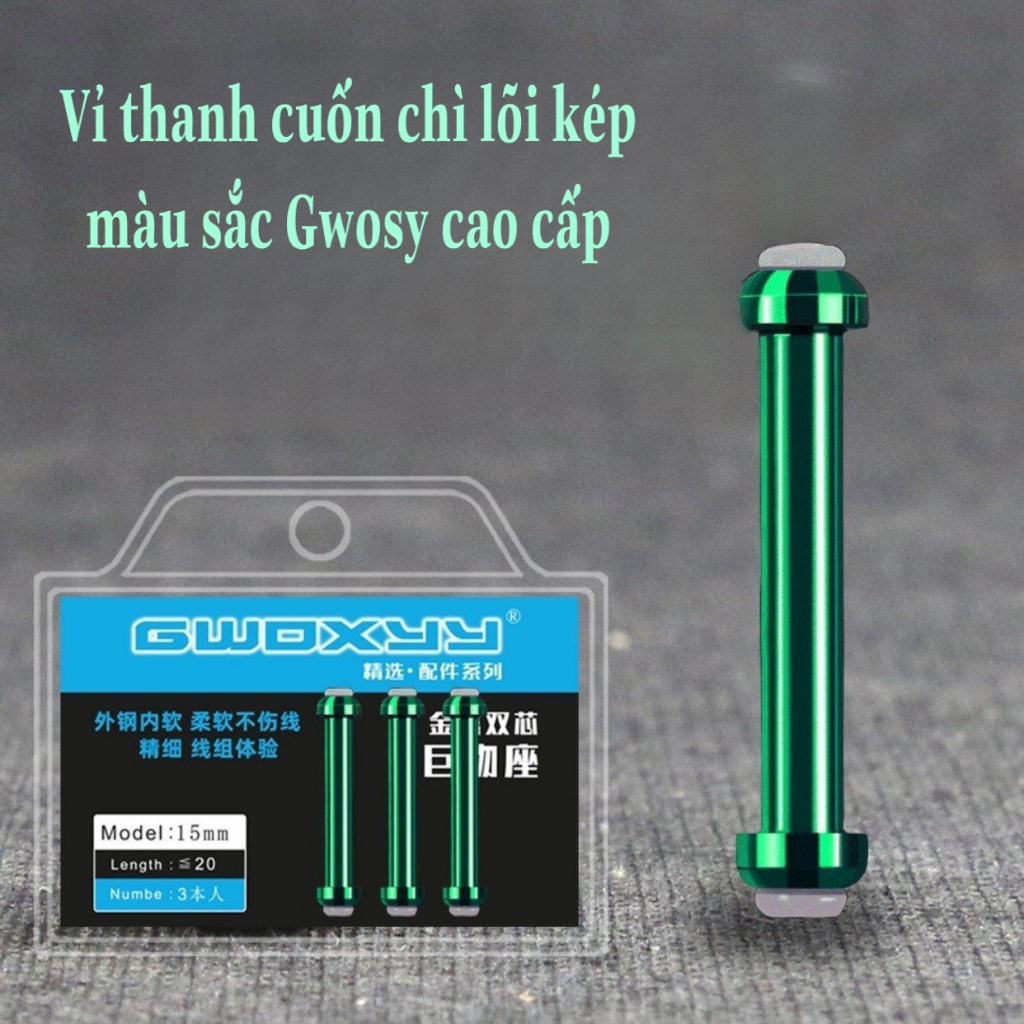 Thanh Cuốn Chì Lõi Kép cao cấp Gwosy , lớp nhựa bên trong , lớp thép bên ngoài , tránh làm tổn dây hiệu quả