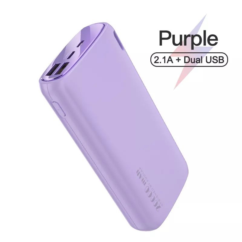 Sạc dự phòng Kuulaa 20000mah - Tím
