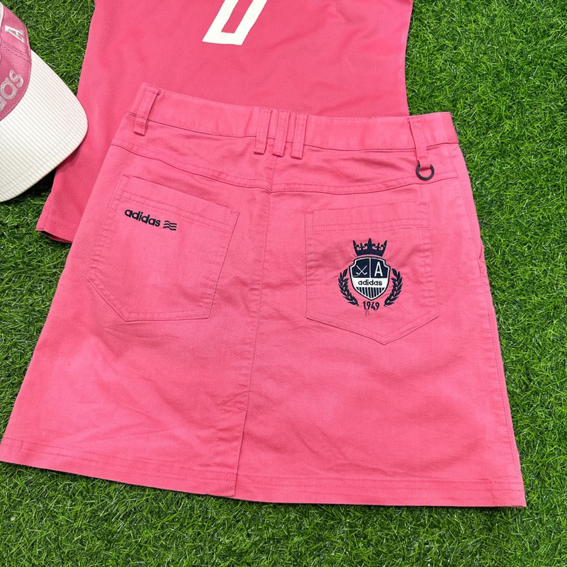 Chân váy golf nữ size S màu hồng